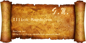 Illics Magdolna névjegykártya