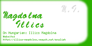 magdolna illics business card